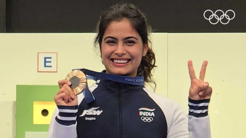 ओलंपिक में Manu Bhaker ने जीता ब्रॉन्ज़ मेडल