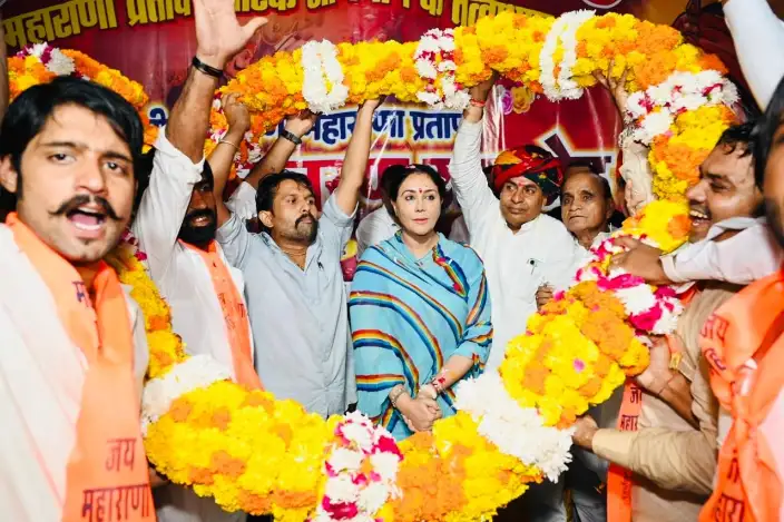 डिप्टी CM Diya Kumari ने किया अष्टधातु से निर्मित महाराणा प्रताप की विशाल प्रतिमा का अनावरण