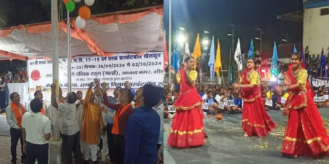 एमपीएस (गर्ल्स) आजाद नगर की मेजबानी में राज्य स्तरीय 17 व 19 वर्षीय छात्रा बास्केटबॉल प्रतियोगिता का उद्घाटन