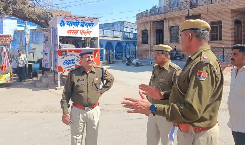 सोजत सिटी में आगामी त्यौहारों को लेकर ASP विपिन शर्मा ने की अपील