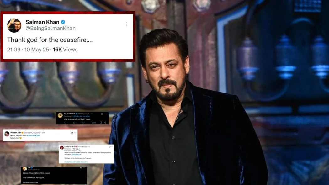 पहलगाम हमले पर चुप्पी, Ceasefire पर ट्वीट, Salman Khan ने फिर किया पोस्ट डिलीट