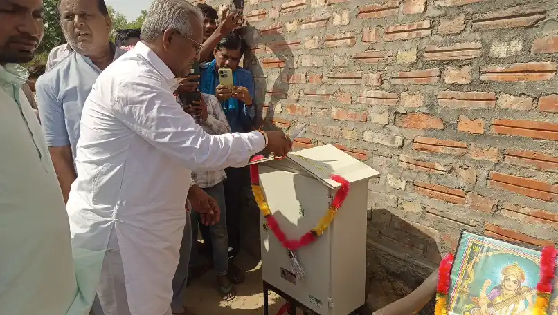 चौहटन विधायक Aduram Meghwal ने किया सार्वजनिक ट्यूबवेल का उद्घाटन