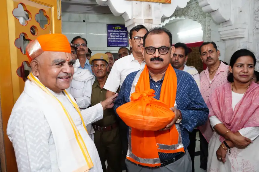 IAS Arun Kumar Hasija ने देवदर्शन कर संभाला Rajsamand कलेक्टर का पदभार