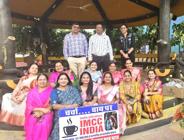 IMCC भीलवाड़ा की अगुआई में माहेश्वरी महिला मण्डल ने सामाजिक समस्या पर की चर्चा चाय पर