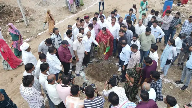 Rajsamand: ग्राम विकास अधिकारी संघ की पहल, केलवा स्थित गौशाला परिसर में लगाए 1051 पौधे