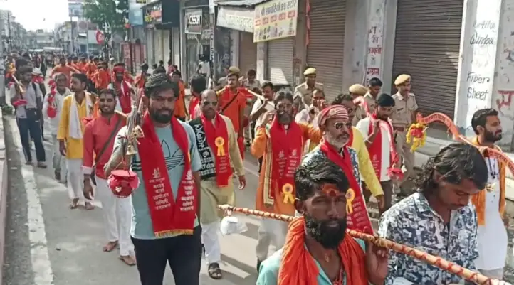Rajsamand: सावन के पवित्र माह में निकाली गई 36 वीं कावड़ यात्रा