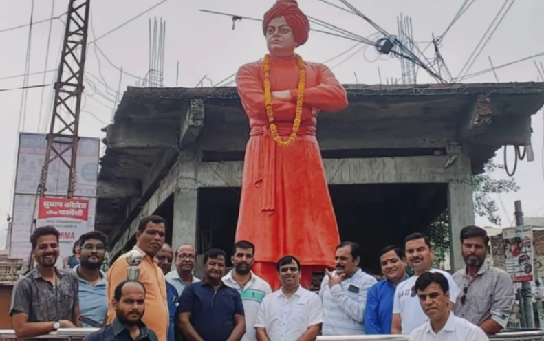 In Rajsamand, BJP paid floral tribute to Swami Vivekananda on his death anniversary