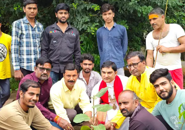 Bhilwara : राजस्थान जनमंच ने किया नंद किशोर महाराज के सानिध्य में पौधारोपण