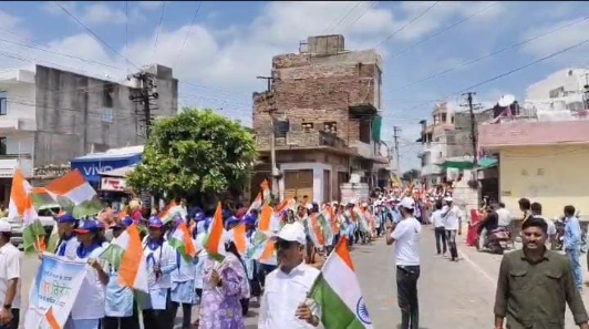 Sojat में सेना के सम्मान में भाजपा ने निकाली भव्य तिरंगा रैली