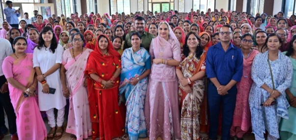 Rajsamand : ब्रांड एम्बेसडर Ruma Devi ने राजीविका की महिलाओं को दिए सफलता के मंत्र 4 WhatsApp Image 2025 09 12 at 6 3