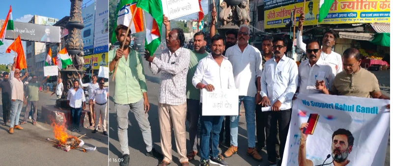 Bhilwara : शिवसेना व भारतीय कांग्रेस बिग्रेड ने फूंका भाजपा के प्रवक्ता पिंटू महादेव का पुतला, किया विरोध प्रदर्शन 20 WhatsApp Image 2025 10 01 at 6 1