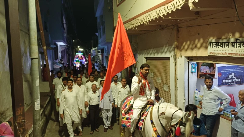 Rajsamand : छीपा समाज द्वारा 250 साल पुरानी परंपरा का निर्वहन: आध्यात्म और कला का अद्भुत संगम 4 WhatsApp Image 2025 10 04 at 10