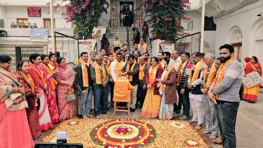 Rajsamand: Diya Kumari के जन्मदिन की पूर्व संध्या पर प्रभु श्री द्वारिकाधीश को राजभोग अर्पित